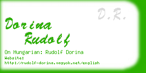 dorina rudolf business card